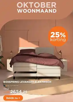 TotaalBED BOXSPRING LEVANGER ELEKTRISCH aanbieding
