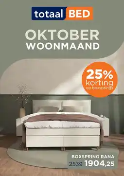 TotaalBED BOXSPRING RANA aanbieding