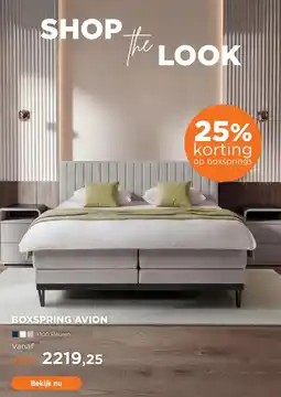 TotaalBED BOXSPRING AVION aanbieding