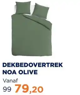 TotaalBED DEKBEDOVERTREK NOA OLIVE aanbieding