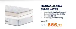 TotaalBED MATRAS ALPINA PULSE LATEX aanbieding