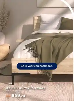 TotaalBED BED HULL HOUTEN HOOFDBORD aanbieding
