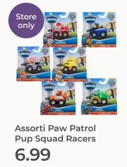 Prenatal Assorti Paw Patrol Pup Squad Racers aanbieding