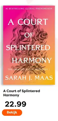 The Read Shop Sarah J. Maas A Court of Splintered Harmony aanbieding