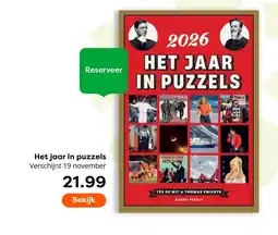 The Read Shop Het jaar in Puzzels aanbieding