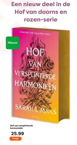 The Read Shop Sarah J. Maas Hof van versplinterde harmonieën aanbieding