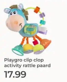 Prenatal Playgro clip clop activity rattle paard aanbieding