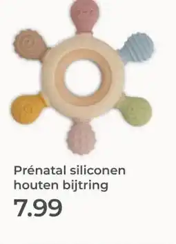 Prenatal Prénatal siliconen houten bijtring aanbieding
