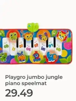 Prenatal Playgro jumbo jungle piano speelmat aanbieding