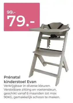 Prenatal Prénatal kinderstoel Evan aanbieding