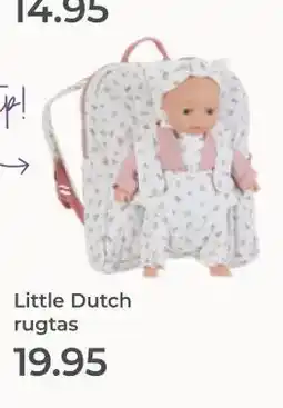 Prenatal Little Dutch rugtas aanbieding