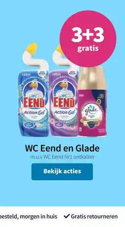 Plein.nl WC Eend en Glade 3+3 gratis aanbieding