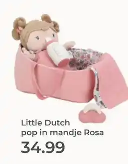 Prenatal Little Dutch pop in mandje Rosa aanbieding