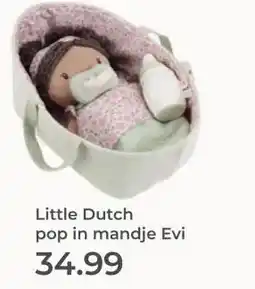 Prenatal Little Dutch pop in mandje Evi aanbieding