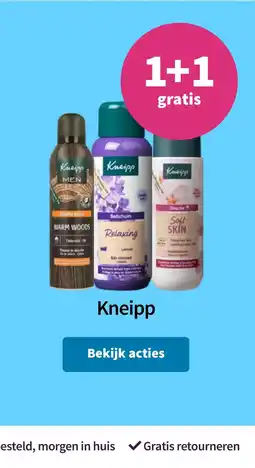 Plein.nl Kneipp 1+1 gratis aanbieding