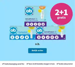 Plein.nl o.b. 2+1 gratis aanbieding