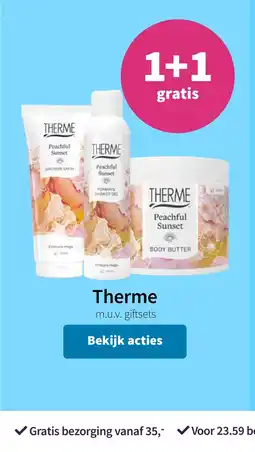 Plein.nl Therme 1+1 gratis aanbieding