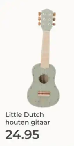 Prenatal Little Dutch houten gitaar aanbieding