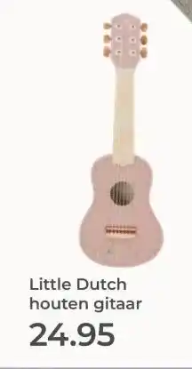 Prenatal Little Dutch houten gitaar aanbieding