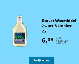 Plein.nl Ecover Wasmiddel Zwart & Donker 22 aanbieding