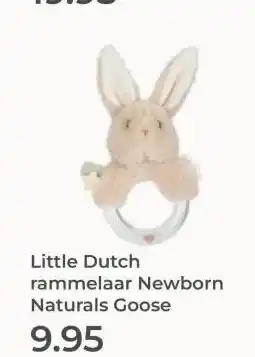 Prenatal Little Dutch rammelaar Newborn Naturals Goose aanbieding