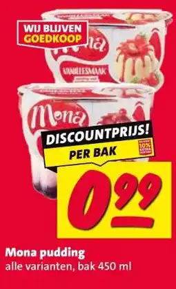 Nettorama Mona pudding aanbieding