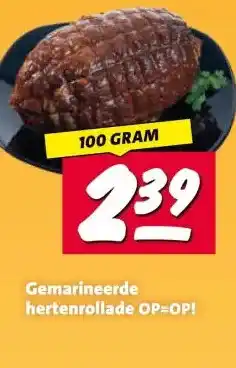Nettorama Gemarineerde hertenrollade aanbieding