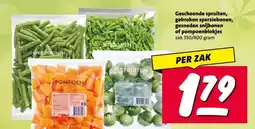 Nettorama Geschoonde spruiten, gebroken sperziebonen, gesneden snijbonen of pompoenblokjes aanbieding