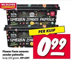Nettorama Flower Farm smeren zonder palmolie aanbieding
