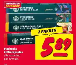 Nettorama Starbucks koffiecapsules aanbieding