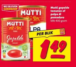 Nettorama Mutti gepelde tomaten of polpa di pomodoro aanbieding