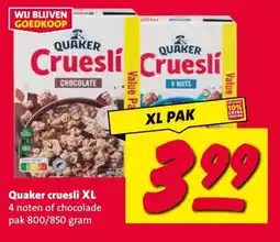 Nettorama Quaker cruesli XL aanbieding