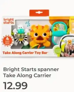 Prenatal Bright Starts spanner Take Along Carrier aanbieding