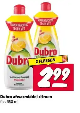Nettorama Dubro afwasmiddel citroen aanbieding