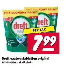 Nettorama Dreft vaatwastabletten original all-in one aanbieding