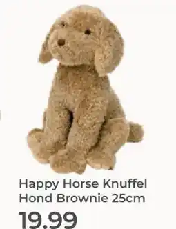 Prenatal Happy Horse Knuffel Hond Brownie 25cm aanbieding