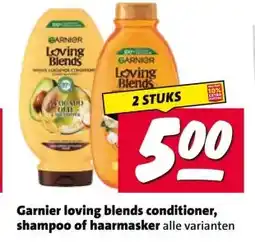 Nettorama Garnier loving blends conditioner, shampoo of haarmasker aanbieding