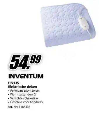 Inventum HN135 Elektrische deken
