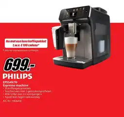 MediaMarkt PHILIPS Espresso machine aanbieding