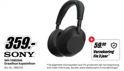 MediaMarkt Sony WH-1000XM6 Draadloze koptelefoon aanbieding