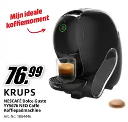 MediaMarkt KRUPS NESCAFÉ Dolce Gusto YY5676 NEO Caffè Koffiepadmachine aanbieding