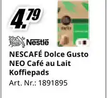 MediaMarkt NESCAFE Dolce Gusto NEO Café au Lait Koffiepads. aanbieding