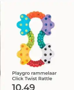 Prenatal Playgro rammelaar Click Twist Rattle aanbieding