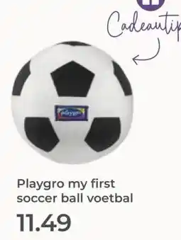 Prenatal Playgro my first soccer ball voetbal aanbieding