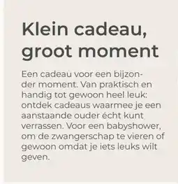 Prenatal Klein cadeau, groot moment aanbieding