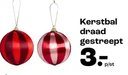 Kwantum Kerstbal draad gestreept aanbieding