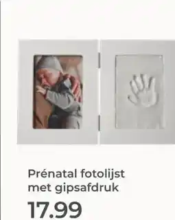 Prenatal Prénatal fotolijst met gipsafdruk aanbieding
