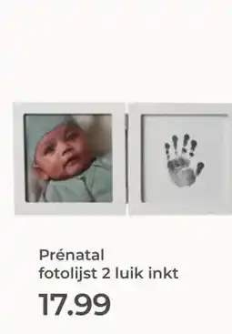 Prenatal Prénatal fotolijst 2 luik inkt aanbieding