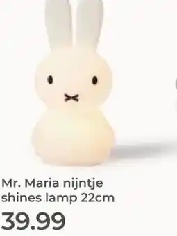 Prenatal Mr. Maria nijntje shines lamp 22cm aanbieding