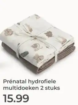 Prenatal Prénatal hydrofiele multidoeken 2 stuks aanbieding
